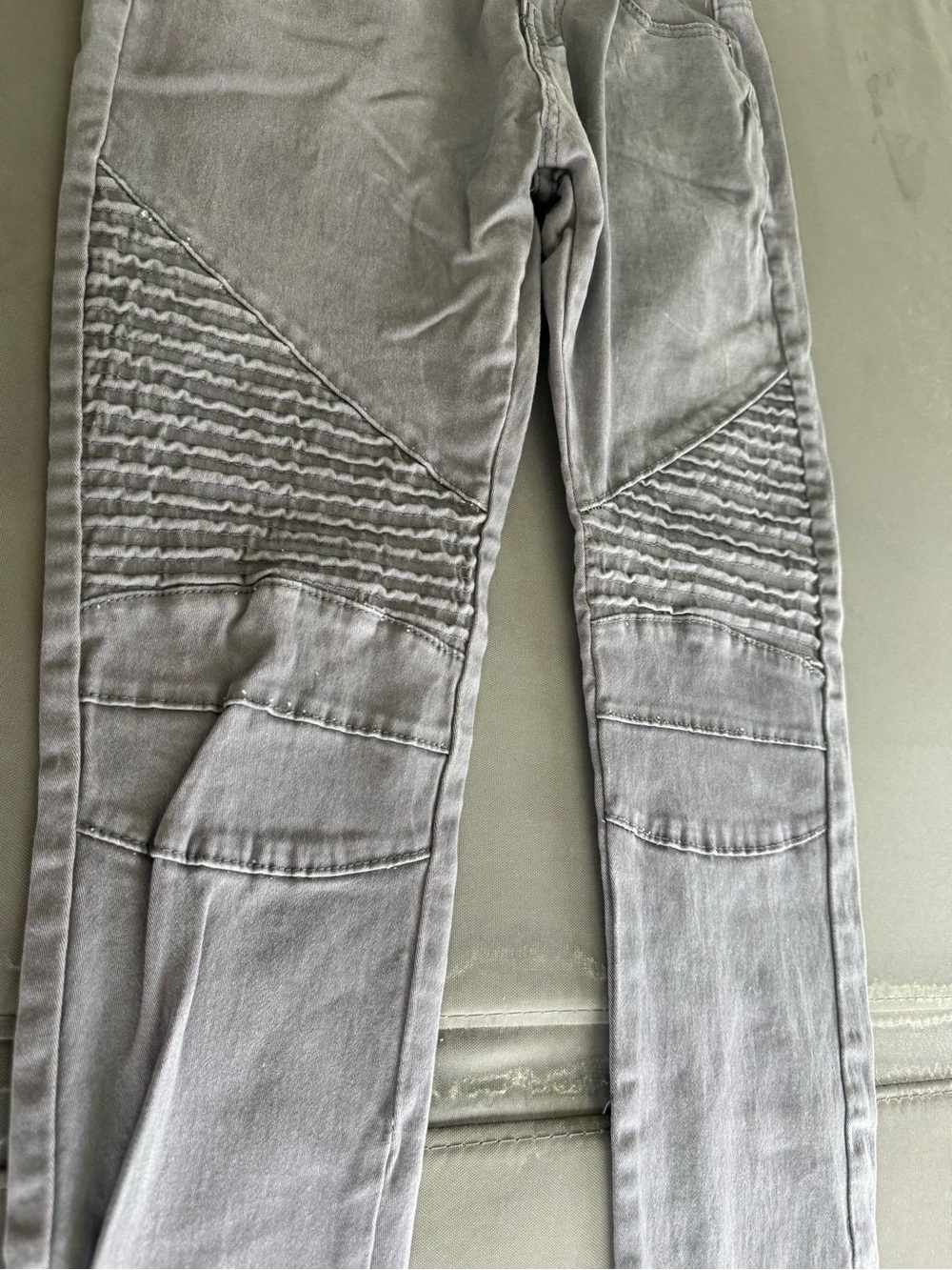 Women's Skinny Moto Jeans - Gray
